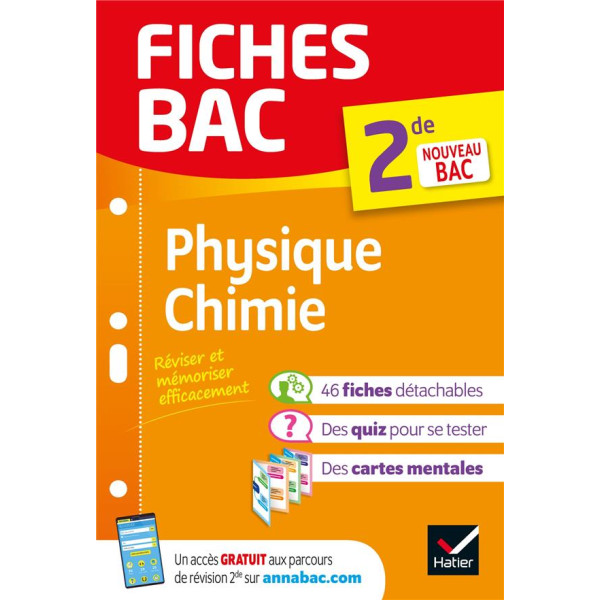 Fiches Bac Physique Chimie 2de 2020