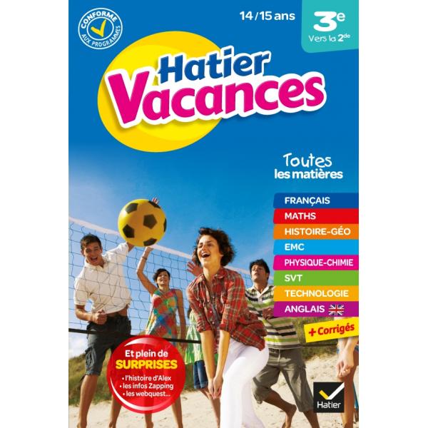 Hatier vacances de la 3e vers la 2de