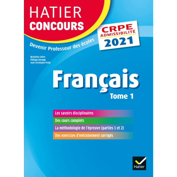 Hatier Concours Français T1 CRPE 2021