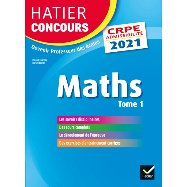Hatier Concours Maths T1 CRPE 2021