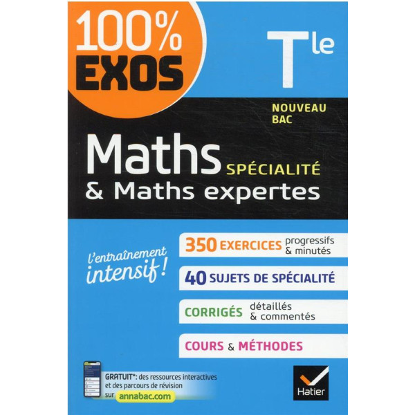 100% Exos Maths spécialité & Maths expertes Tle 