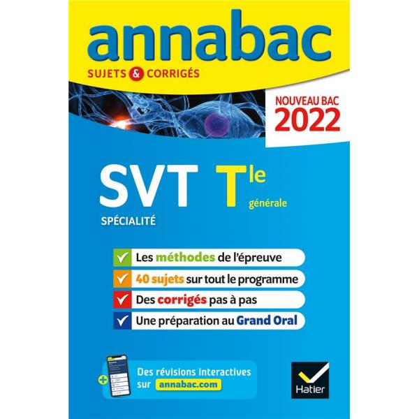 Annabac SVT spé Term générale s+c 2022