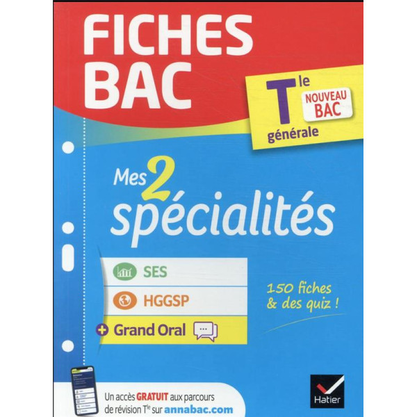 Fiches Bac mes 2 spécialités Tle générale SES-HGGSP 2022