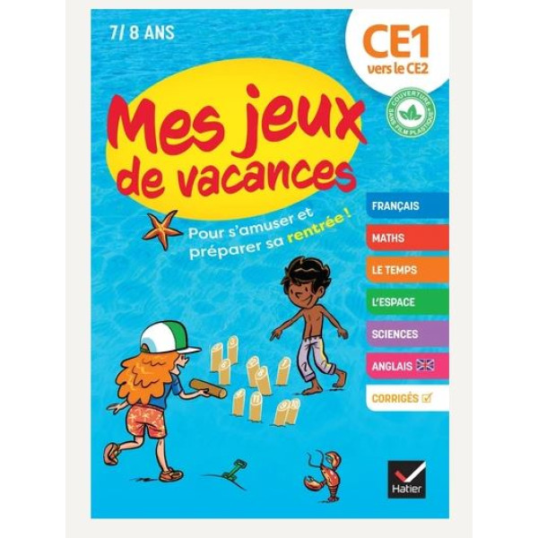 Mes jeux de vacances CE1 vers le CE2