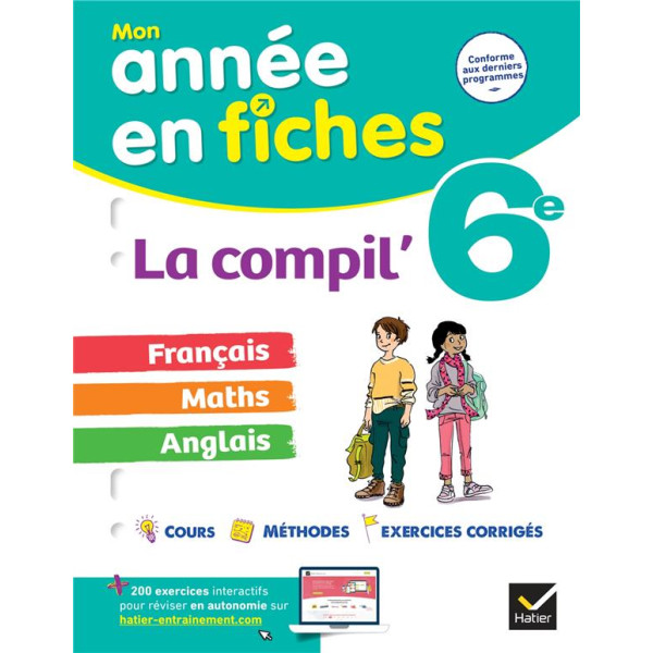Mon année en fiches la compli' 6e français-Maths-Anglais 