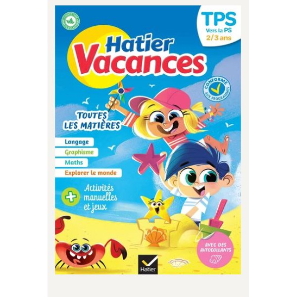 Hatier vacances TPS vers la PS - Toutes les matières