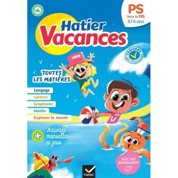 Hatier vacances PS vers la MS 2023