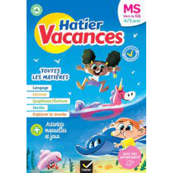 Hatier vacances MS vers la GS 2023