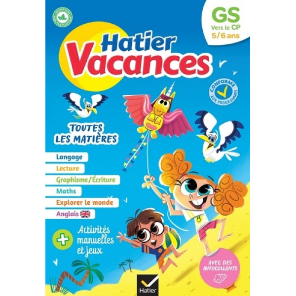 Hatier vacances GS vers le CP 2023