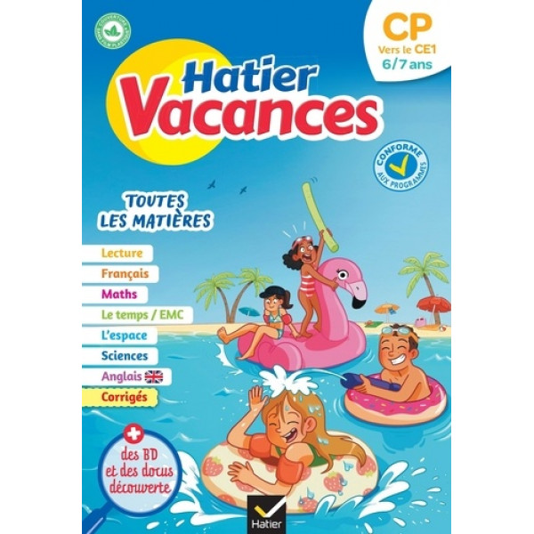 Hatier Vacances CP vers le CE1 2023