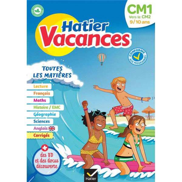 Hatier vacances CM1 vers le CM2 2023