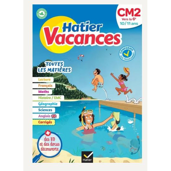Hatier vacances CM2 vers la 6e - Toutes les matières