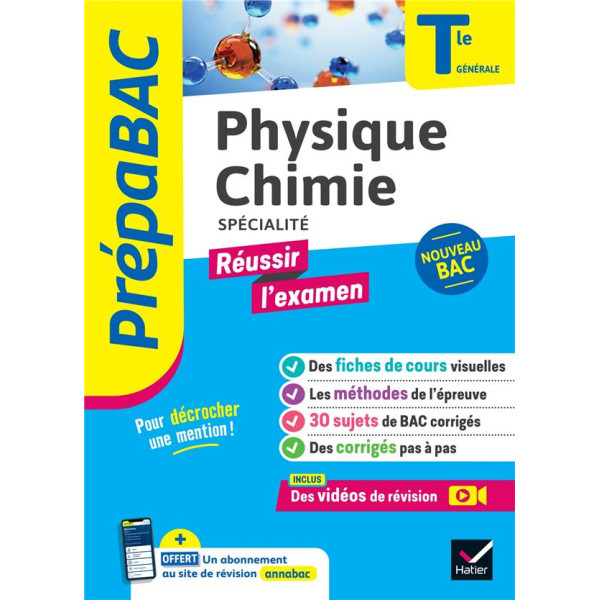 Prépabac phy-chimie Tle générale réussir l'examen 2023