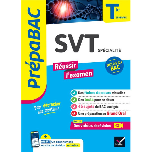 Prépabac SVT spécialité Tle générale réussir l'examen 2024