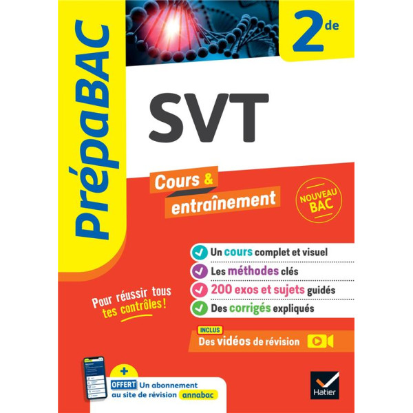 Prépabac SVT 2de cours et entr 2023