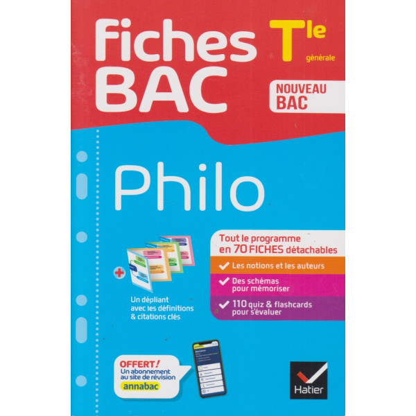 Fiches BAC philo Tle 2024