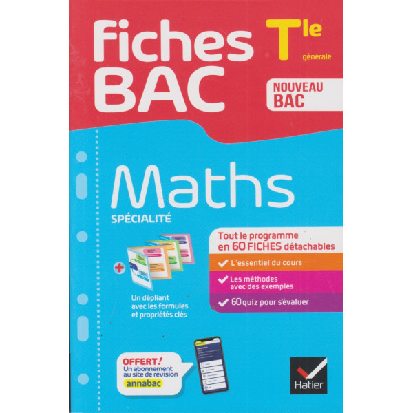 Fiches BAC Maths spécialité Tle 2024