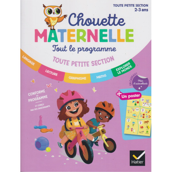 Chouette maternelle tout le programme TPS 2-3 Ans 2024