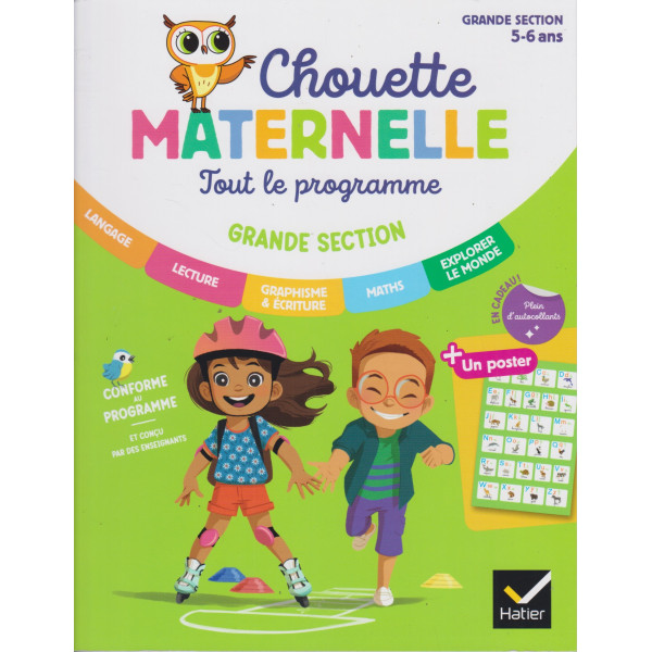 Chouette maternelle tout le programme GS 5-6 Ans 2024