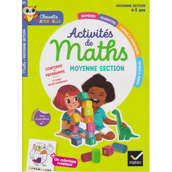 Chouette maternelle activités de maths MS 2024