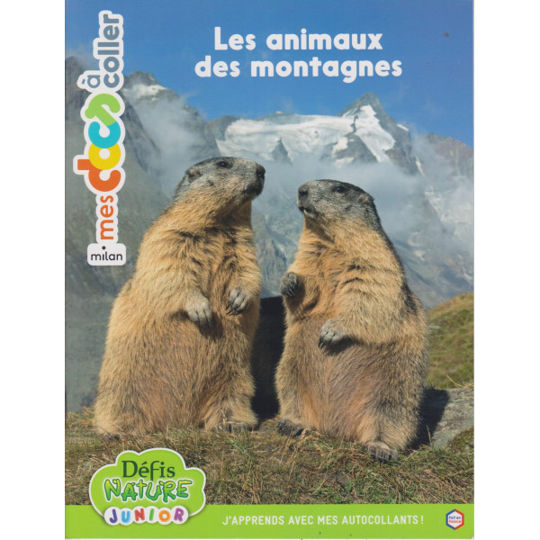 Les animaux des montagnes -Mes docs à coller Dès 4 ans