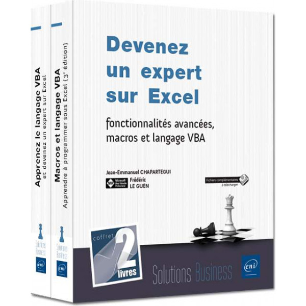 Coffret Devenez un expert sur Excel 2V