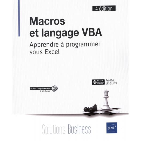 Macros et langage VBA 4ed