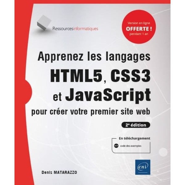 Apprenez les langages HTML5, CSS3 et JavaScript