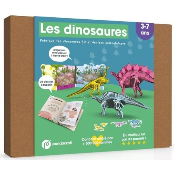 Les dinosaures - Fabrique tes dinosaures 3D et deviens paléontologue !