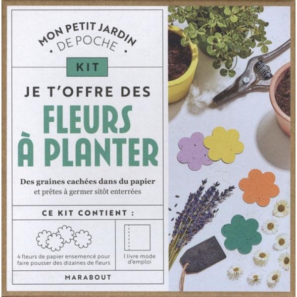 Kit Mon petit jardin de poche Je t'offre des fleurs à planter