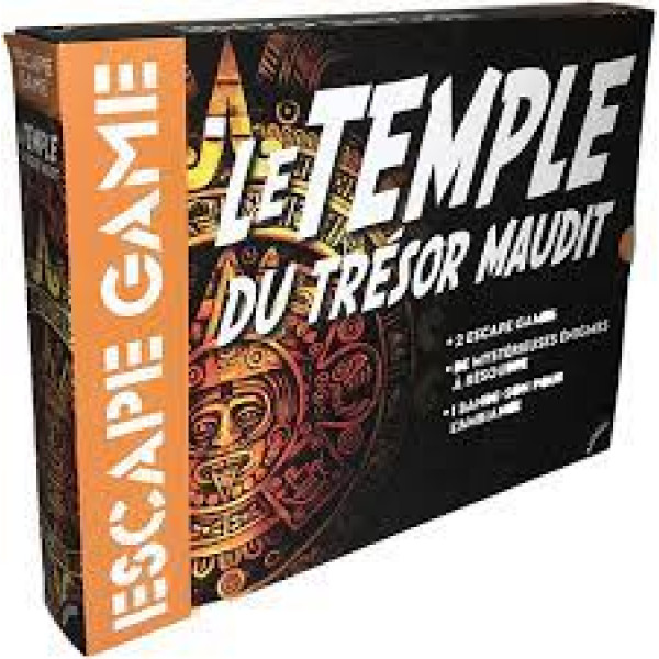 Coffret Escape game Le temple du trésor maudit