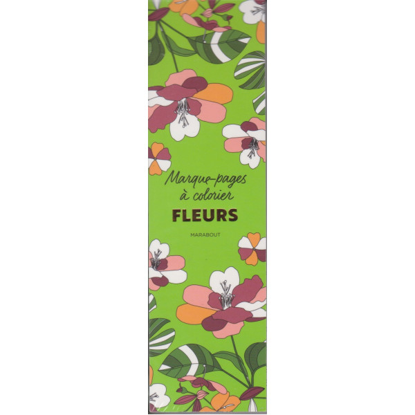 Marque-pages à colorier - Fleurs