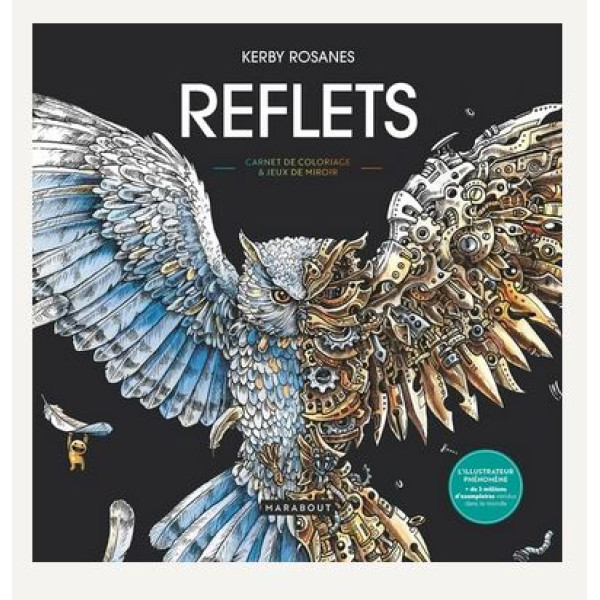 Reflets carnet de coloriage et jeux de miroir