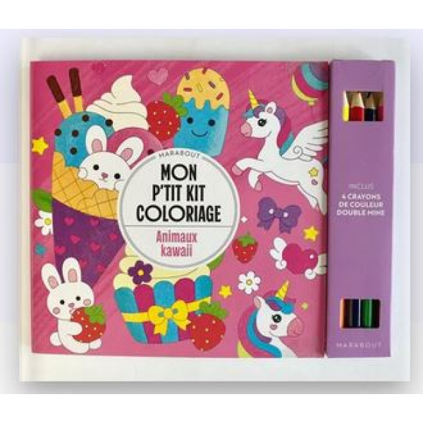 Mon p'tit kit coloriage -Animaux kawaï