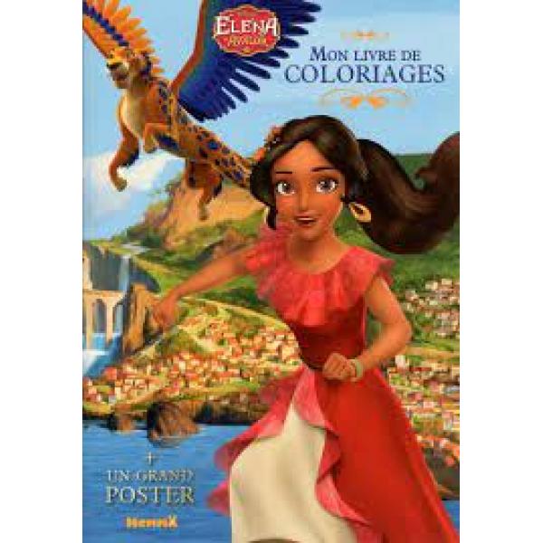 Disney Elena d'Avalor -Mon livre de coloriages + grand poster