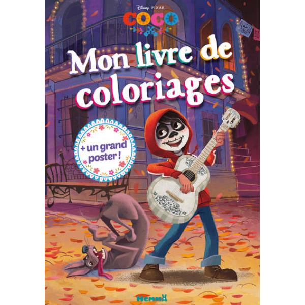 Disney Coco -Mon livre de coloriages + un grand poster