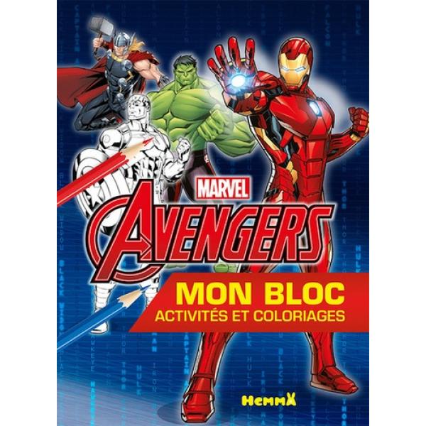 Marvel Avengers mon bloc activités et coloriages