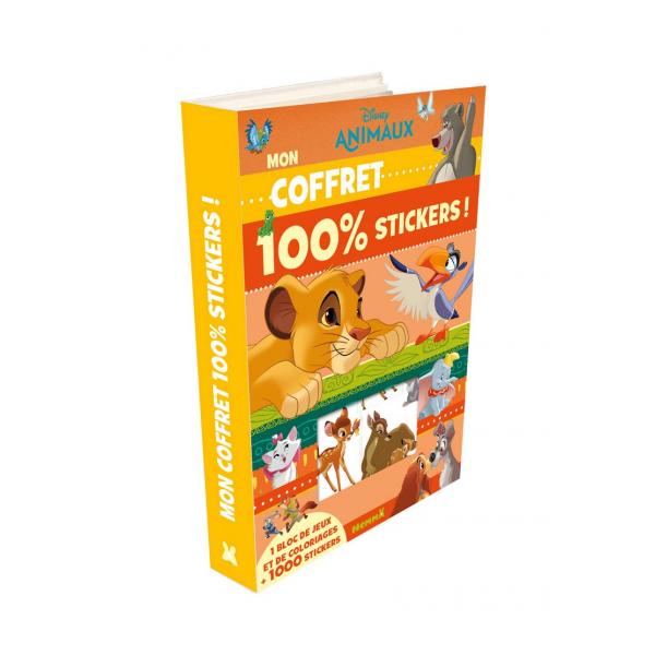 Mon coffret 1000 stickers Disney animaux