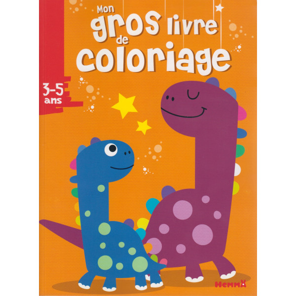 MON GROS LIVRE DE COLORIAGE - DINOSAURES