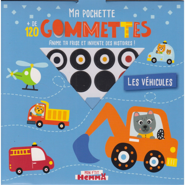 Les véhicules - Ma pochette 120 gommettes