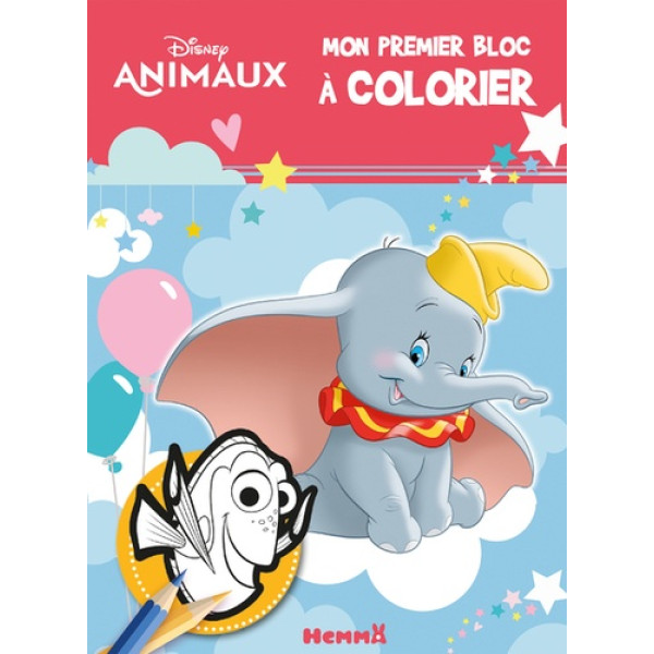 Mon premier bloc à colorier Disney -Animaux