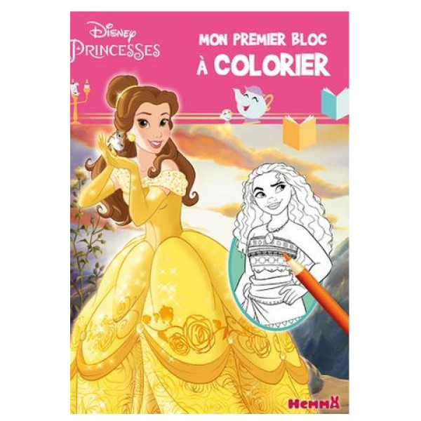 Disney princesses - Mon premier bloc à colorier