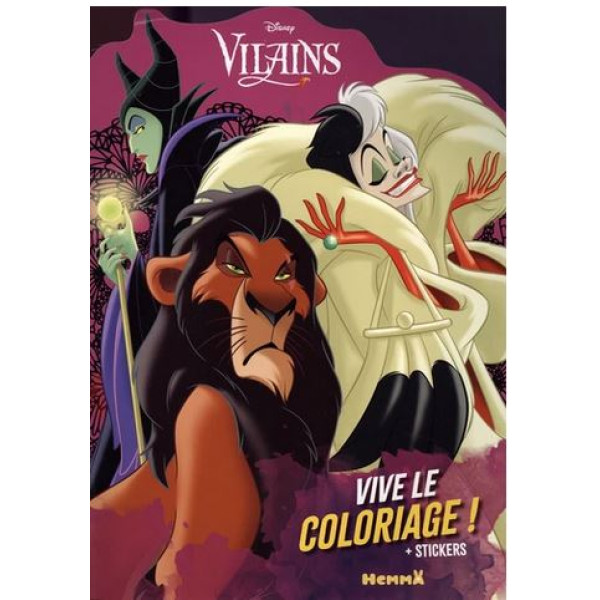 Disney Vilains - Vive le coloriage