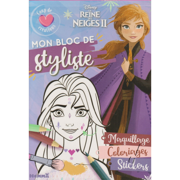 Mon  bloc  de  styliste  -La  Reine  des  Neiges  2