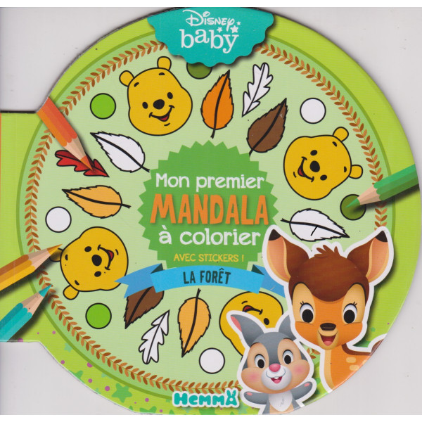 La forêt - Mon premier mandala à colorier