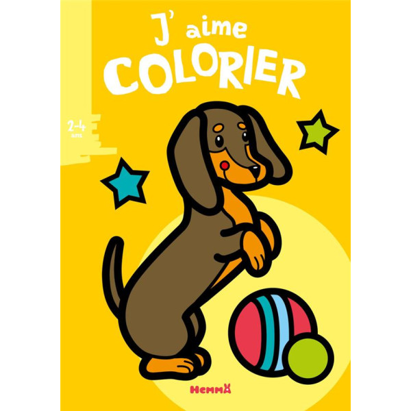 J'aime colorier -Chien 2-4Ans