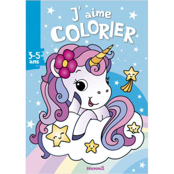 J'aime colorier -Licorne 3-5Ans