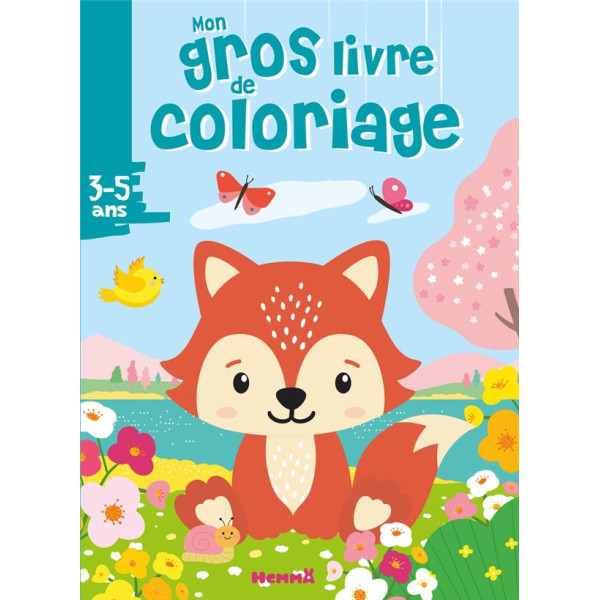 Mon gros livre de coloriage Renard-Printemps 3-5ans