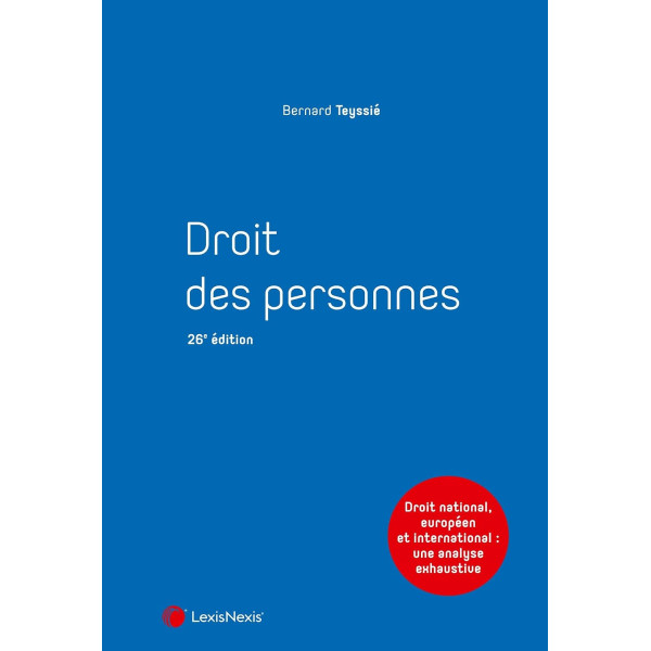 Droit des personnes. 26E édition