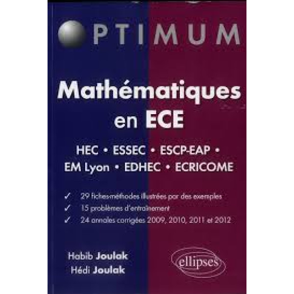 Mathématiques en ECE -Optimum 2012